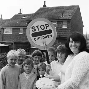 Lollipop Lady's 10 Year Service Commemorative Print