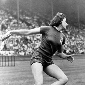 London 1948 Olympic Games French competitor Micheline Ostermeyer in the Womens