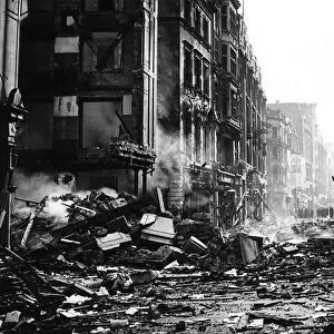 London Blitz damaged premises in Marylebone 1940 WW2