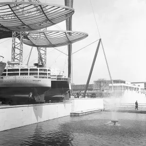London Festival of Great Britain in May 1951 on the South Bank of the River Thames London Festival of Great Britain in May 1951 on the South Bank of the River Thames