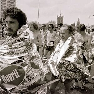 London Marathon runners at the end of the race. A©DM Fresco 09 / 05 / 1982