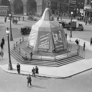 London Piccadilly Circus on the 4th May 1945 four days before victory in Europe is London Piccadilly Circus on the 4th May 1945 four days before victory in Europe is