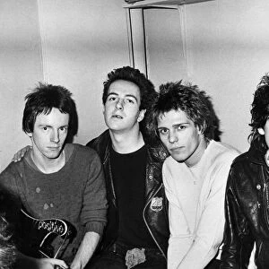 London punk rock group The Clash pictured at the Elizabethan ballroom Belle Vue in