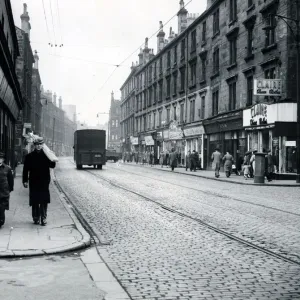 London Road, Glasgow Print - Circa 1948