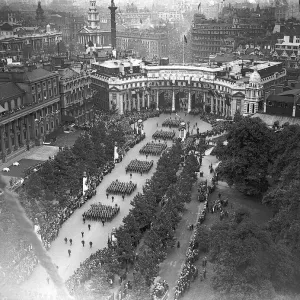 London Victory March Passing Admirality Arch Picture taken from balloon May London Victory March Passing Admirality Arch Picture taken from balloon May