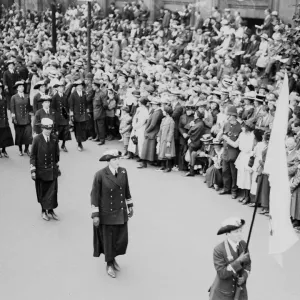 London victory march, WRENs on parade. May 1919