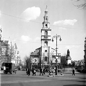 London Views Landmarks 1945-1950 St. Clement Danes Church