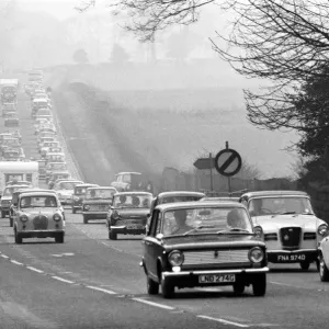 A long queue on Easter bank holiday monday as traffic built up when holiday makers A long queue on Easter bank holiday monday as traffic built up when holiday makers