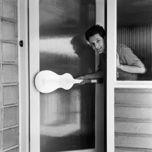 Lonnie Donegan at home, 13th May 1959 Lonnie Donegan at home, 13th May 1959