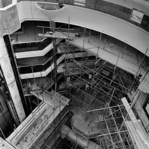 Looking down from the dome, workmen are visible in the West Orchard development as small Looking down from the dome, workmen are visible in the West Orchard development as small