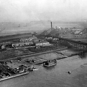 Looking North East over salt works and part of the old Clarence ironworks of the Bell