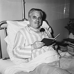 Lord Boothbay in hospital recovering from a heart attack. 15th August 1957