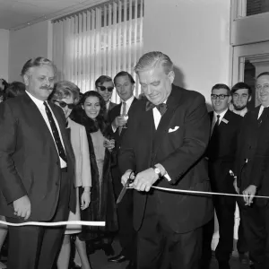 Lord Boothby opens the Wynne Film productions studio in Whitfield, London