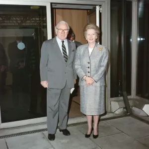 Lord King and Mrs Thatcher Leaving Heathrow on Concorde Print Lord King and Mrs Thatcher Leaving Heathrow on Concorde Print