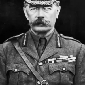 Lord Kitchener's Fatal Voyage Print Circa 1914 (00407) Lord Kitchener's Fatal Voyage Print Circa 1914 (00407)
