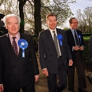 Lord MacKay Ian Lang Michael Forsyth and Malcolm Rifkind top tories stroll through