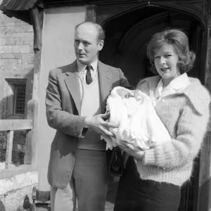Lord Montagu and his wife, pictured on arrival at the Beaulieu, with the baby Ralph Lord Montagu and his wife, pictured on arrival at the Beaulieu, with the baby Ralph