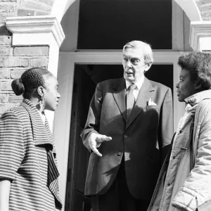 Lord Scarman returns to Brixton, London, Monday 6th October 1986 Lord Scarman returns to Brixton, London, Monday 6th October 1986