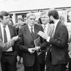 Lord Scarman returns to Brixton, London, Monday 6th October 1986 Lord Scarman returns to Brixton, London, Monday 6th October 1986