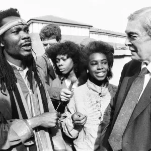 Lord Scarman returns to Brixton, London, Monday 6th October 1986 Lord Scarman returns to Brixton, London, Monday 6th October 1986