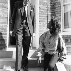 Lord Scarman returns to Brixton, London, Monday 6th October 1986 Lord Scarman returns to Brixton, London, Monday 6th October 1986