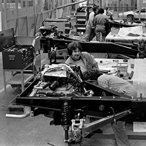 De Lorean Car Assembly Plant in Dumurry Belfast August 1980 It