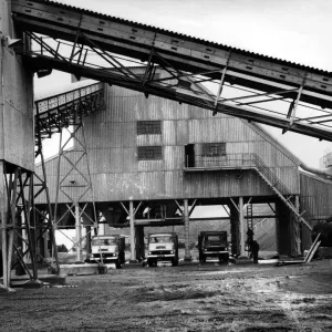 Margam Slag Works Unloading Print, 17th February 1961 Margam Slag Works Unloading Print, 17th February 1961