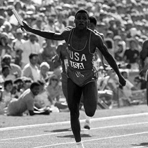 Los Angeles Olympic Games August1984 Carl Lewis of the United states of America