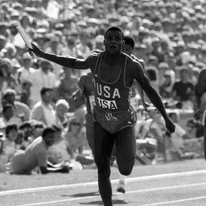 Los Angeles Olympic Games August1984 Carl Lewis of the United states of America Los Angeles Olympic Games August1984 Carl Lewis of the United states of America