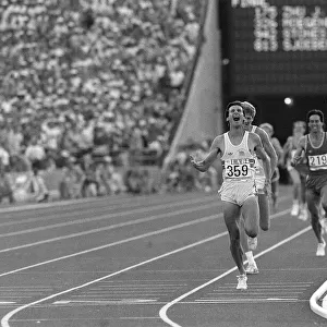 Los Angeles Olympic Games August1984 Sebastian Coe Sport Athletics Action