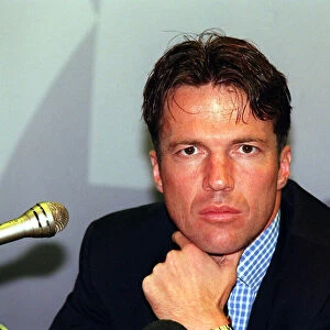 Lothar Matthaus, September 1999. At the Press Conference for the Rangers vs