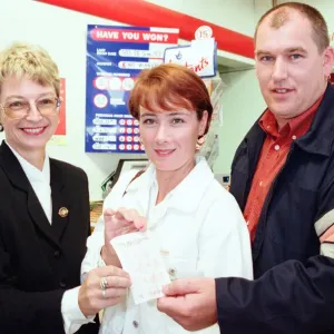 Lottery winners Mark and Cheryl Brudenell trying their luck once again as they buy a