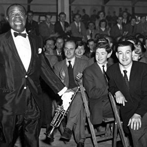 Louis Armstrong in concert at The Embassy Sportsdrome in Aston, Birmingham