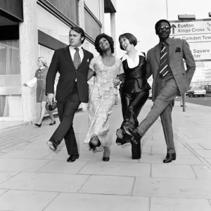 Love Thy Neighbour, cast members of British sitcom, produced by Thames Television for