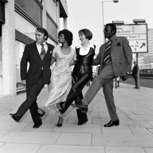 Love Thy Neighbour, cast members of British sitcom, produced by Thames Television for