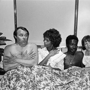 Love Thy Neighbour, cast members of British sitcom, produced by Thames Television for
