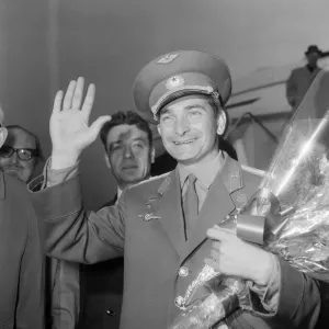 Lt. Col Valery Bykovsky, Soviet cosmonaut at London Heathrow Airport Lt. Col Valery Bykovsky, Soviet cosmonaut at London Heathrow Airport