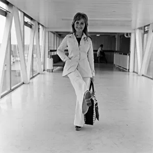 Lulu at Heathrow Airport. 3rd July 1971