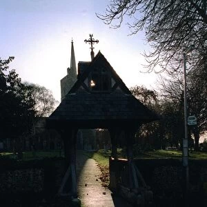 Lychgate in the Village Church at Aldenham Herts
