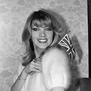 Lynsey de Paul at Wembley for a rehearsal of the Eurovision Song Contest. 6th May 1977