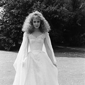 Lysette Anthony, British actress aged 18 years old, on set of new film Krull