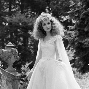 Lysette Anthony, British actress aged 18 years old, on set of new film Krull