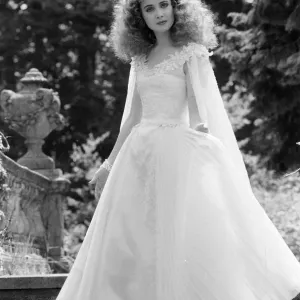 Lysette Anthony, British actress aged 18 years old, on set of new film Krull