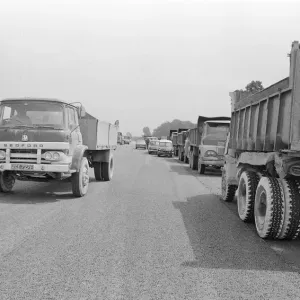 M4 Motorway Construction Print, Reading, Berkshire 1971