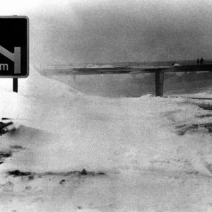 M4 Motorway at Margam, 19th February 1978 Print M4 Motorway at Margam, 19th February 1978 Print