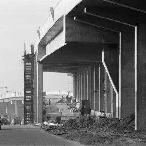The M6 interchange at Gravelly Hill under construction, also known as Spaghetti Junction The M6 interchange at Gravelly Hill under construction, also known as Spaghetti Junction