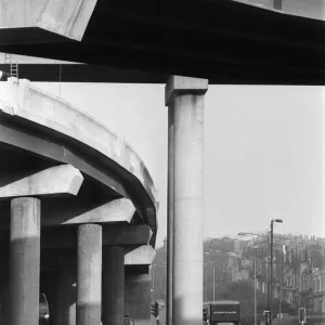 The M6 interchange at Gravelly Hill under construction, also known as Spaghetti Junction The M6 interchange at Gravelly Hill under construction, also known as Spaghetti Junction