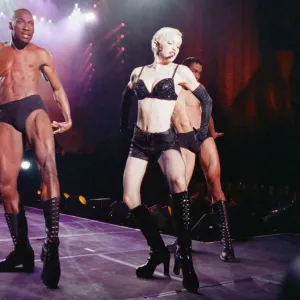 Madonna in concert. The Girlie Show World Tour, Wembley Stadium. 25th September 1993 Madonna in concert. The Girlie Show World Tour, Wembley Stadium. 25th September 1993