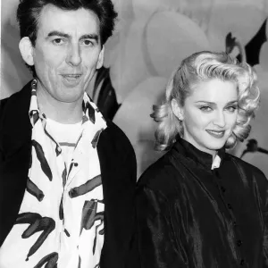Madonna & George Harrison, 19th October 1986. Madonnas movie Madonna & George Harrison, 19th October 1986. Madonnas movie