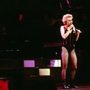 Madonna singing on stage August 1987